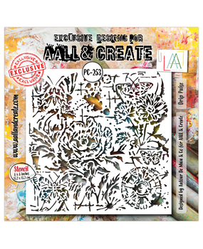 AALL and Create Masking Stencil 6x6 Inch Drip Pulse (AALL-PC-253) AALL and Create Masking Stencil 6x6 Inch Drip Pulse (AALL-PC-253)
