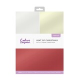 Crafter's Companion PRE-ORDER Hint of Christmas 8.5x11 Inch Pearl Card Pack (CC-PEARL-HOCH)