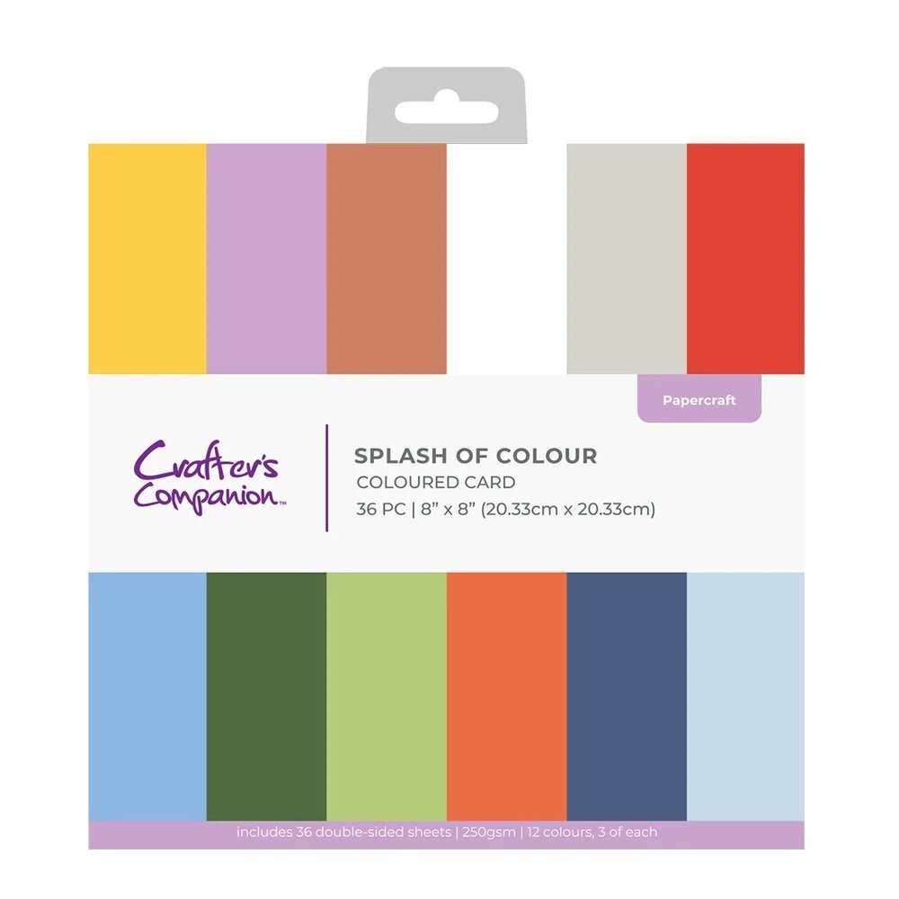 Crafter's Companion PRE-ORDER Splash of Colour 8x8 Inch Paper Pad (CC-PAD8-SOC) Crafter's Companion PRE-ORDER Splash of Colour 8x8 Inch Paper Pad (CC-PAD8-SOC)