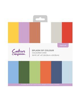 Crafter's Companion PRE-ORDER Splash of Colour 8x8 Inch Paper Pad (CC-PAD8-SOC) Crafter's Companion PRE-ORDER Splash of Colour 8x8 Inch Paper Pad (CC-PAD8-SOC)