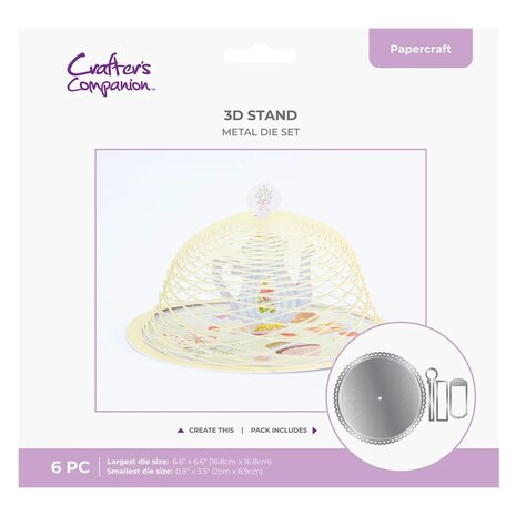Crafter's Companion PRE-ORDER Cake Stand Dies (CC-MD-3DSTAN) Crafter's Companion PRE-ORDER Cake Stand Dies (CC-MD-3DSTAN)