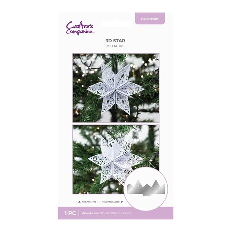 Crafter's Companion PRE-ORDER 3D Star Dies (CC-MD-3DSTA) Crafter's Companion PRE-ORDER 3D Star Dies (CC-MD-3DSTA)