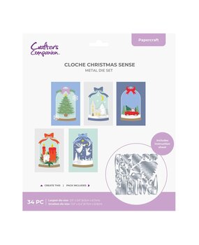 Crafter's Companion PRE-ORDER Cloche Christmas Sense Dies (CC-MD-CLO-XMA) Crafter's Companion PRE-ORDER Cloche Christmas Sense Dies (CC-MD-CLO-XMA)