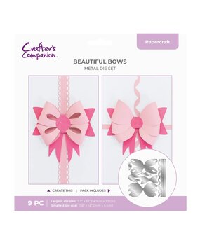 Crafter's Companion PRE-ORDER Beautiful Bows Dies (CC-MD-BEABOW) Crafter's Companion PRE-ORDER Beautiful Bows Dies (CC-MD-BEABOW)