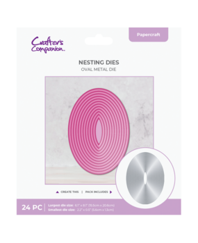 Crafter's Companion PRE-ORDER Oval 8 Inch Dies (CC-MD-ELE-8OVAL)
