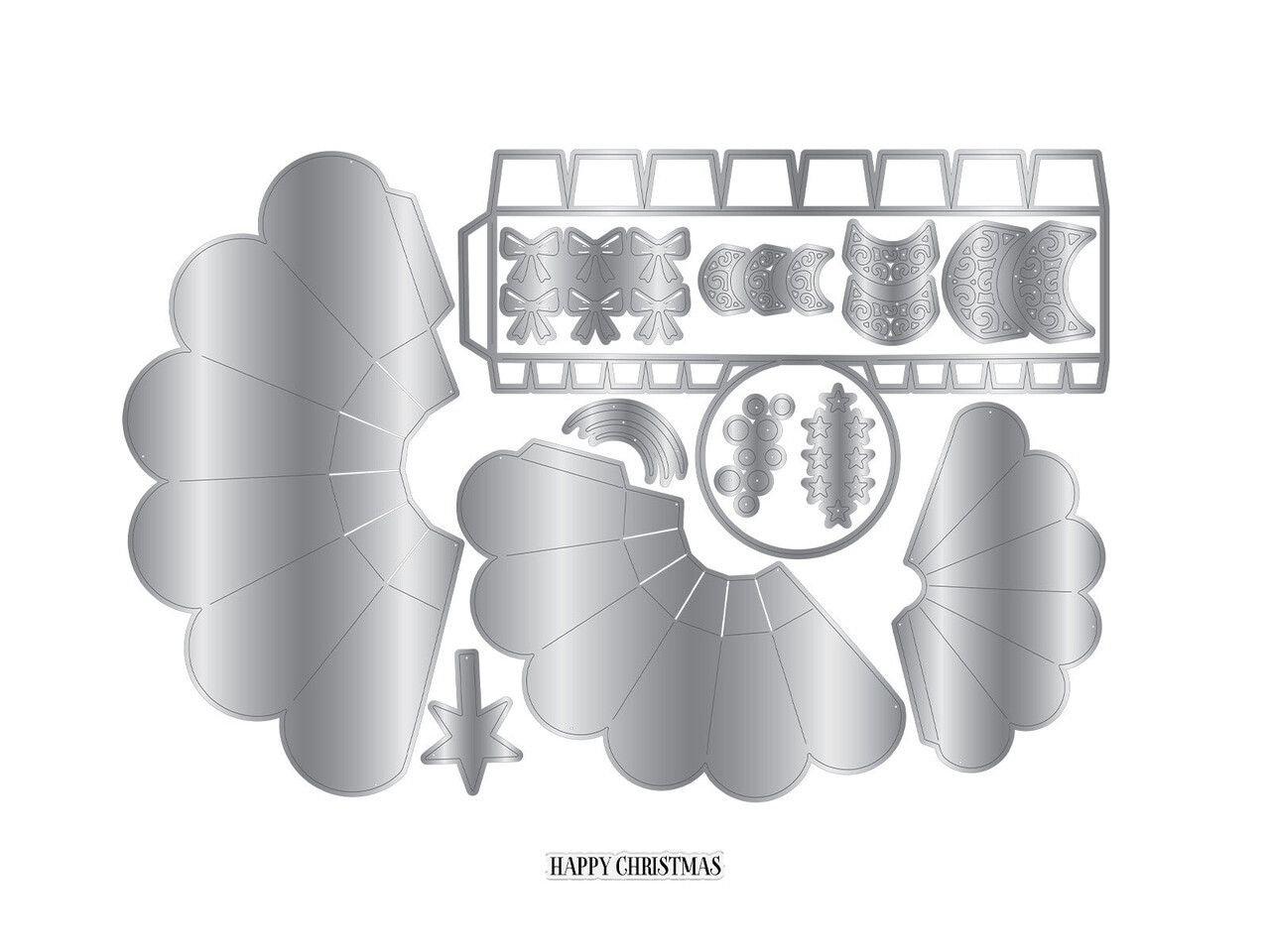 Crafter's Companion PRE-ORDER 3D Christmas Tree Stamp & Dies (CC-STD-3DXTRE) Crafter's Companion PRE-ORDER 3D Christmas Tree Stamp & Dies (CC-STD-3DXTRE)