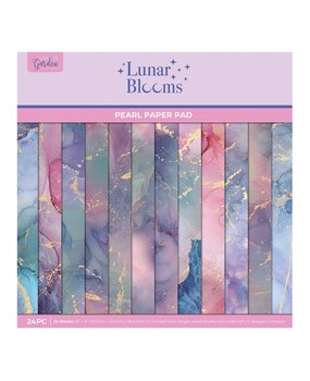 Crafter's Companion PRE-ORDER Lunar Blooms 8x8 Inch Pearl Pad (NG-LB-MRPAD8)