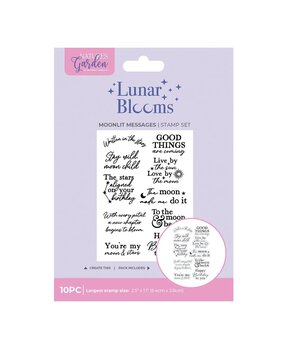 Crafter's Companion PRE-ORDER Lunar Blooms Clear Stamps Moonlit Messages (NG-LB-CA-ST-MOLIT) Crafter's Companion PRE-ORDER Lunar Blooms Clear Stamps Moonlit Messages (NG-LB-CA-ST-MOLIT)