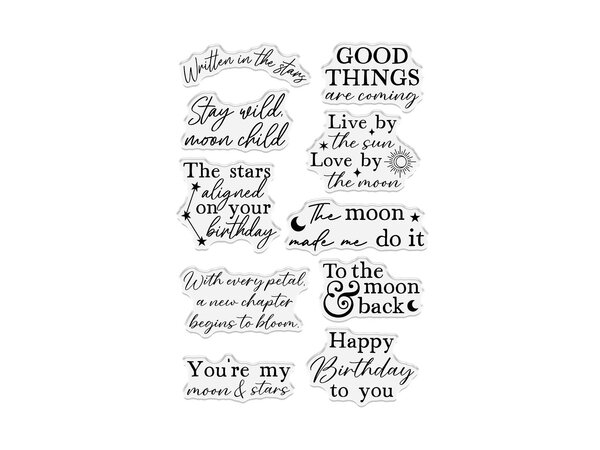 Crafter's Companion PRE-ORDER Lunar Blooms Clear Stamps Moonlit Messages (NG-LB-CA-ST-MOLIT) Crafter's Companion PRE-ORDER Lunar Blooms Clear Stamps Moonlit Messages (NG-LB-CA-ST-MOLIT)