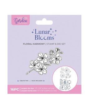 Crafter's Companion PRE-ORDER Lunar Bloom Stamp & Die Floral Harmony (NG-LB-STD-FLHAR) Crafter's Companion PRE-ORDER Lunar Bloom Stamp & Die Floral Harmony (NG-LB-STD-FLHAR)