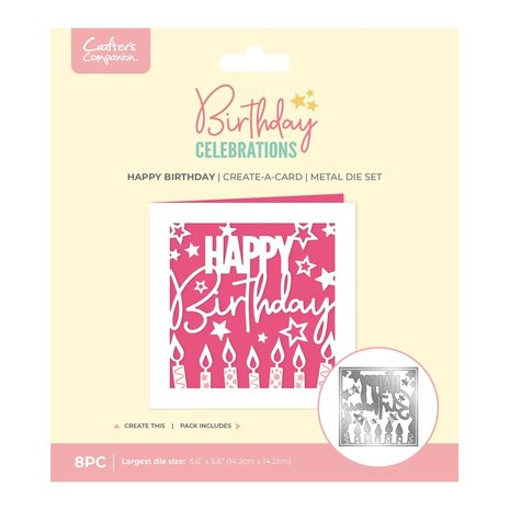 Crafter's Companion PRE-ORDER Birthday Celebrations Dies Happy Birthday (CC-BC-MD-CAD-HAPB) Crafter's Companion PRE-ORDER Birthday Celebrations Dies Happy Birthday (CC-BC-MD-CAD-HAPB)
