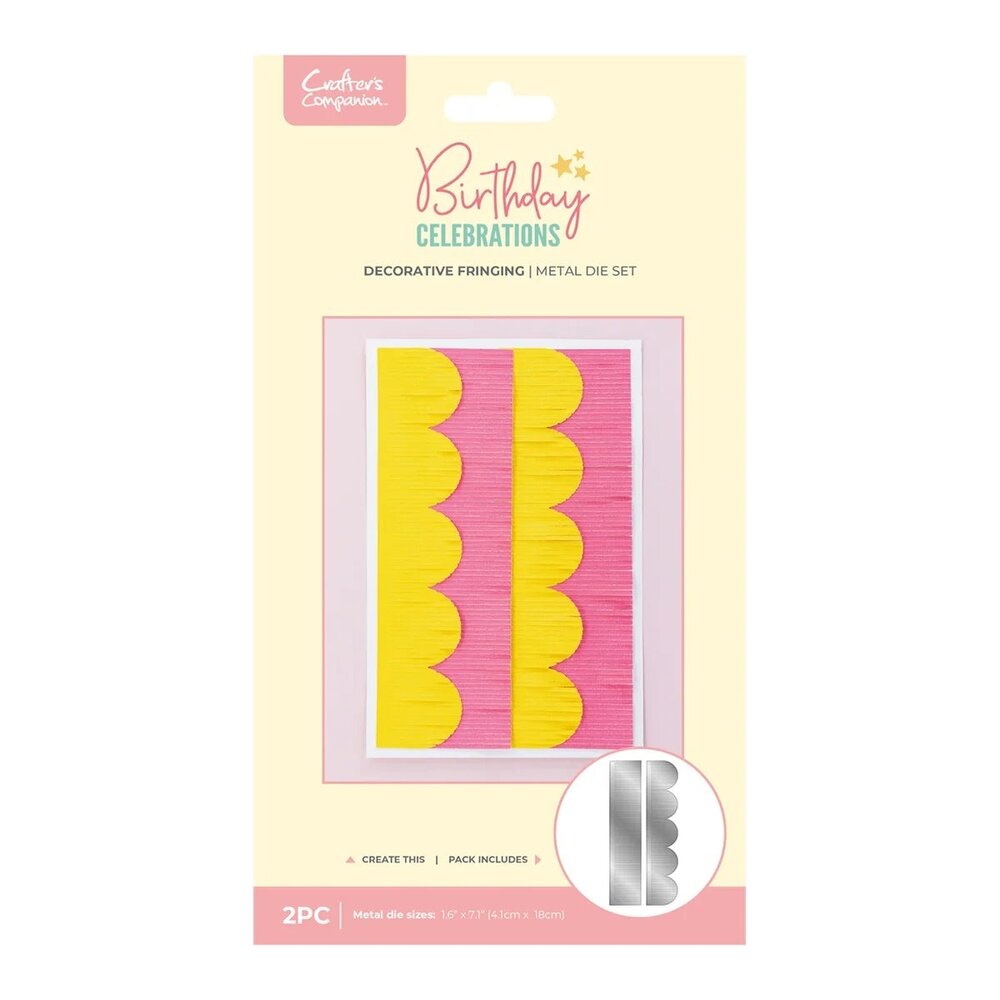 Crafter's Companion PRE-ORDER Birthday Celebrations Dies Decorative Fringing (CC-BC-MD-DECFR) Crafter's Companion PRE-ORDER Birthday Celebrations Dies Decorative Fringing (CC-BC-MD-DECFR)