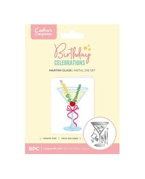 Crafter's Companion PRE-ORDER Birthday Celebrations Dies Martini Glass (CC-BC-MD-MGLA)