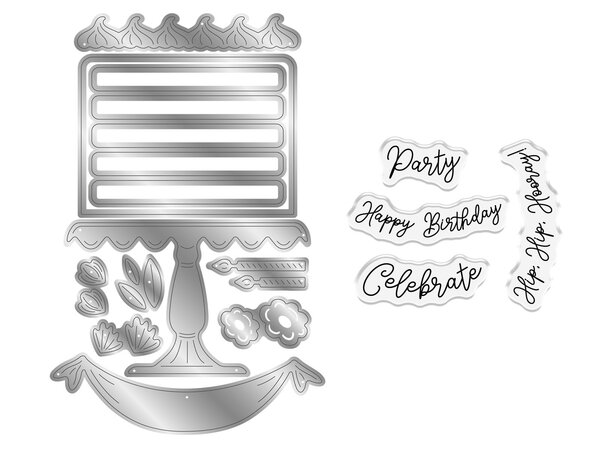 Crafter's Companion PRE-ORDER Birthday Celebrations Stamp & Die Celebration Cake (CC-BC-STD-CELC) Crafter's Companion PRE-ORDER Birthday Celebrations Stamp & Die Celebration Cake (CC-BC-STD-CELC)