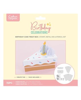 Crafter's Companion PRE-ORDER Birthday Celebrations Stamp, Die and Stencil Birthday Cake Treat Box (CC-BC-STD-STEN-CKBX) Crafter's Companion PRE-ORDER Birthday Celebrations Stamp, Die and Stencil Birthday Cake Treat Box (CC-BC-STD-STEN-CKBX)