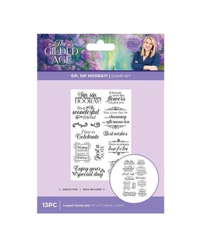 Crafter's Companion PRE-ORDER The Gilded Age Clear Stamps Sip, Sip Hooray! (SS-TGA-CA-ST-SIPHO) Crafter's Companion PRE-ORDER The Gilded Age Clear Stamps Sip, Sip Hooray! (SS-TGA-CA-ST-SIPHO)