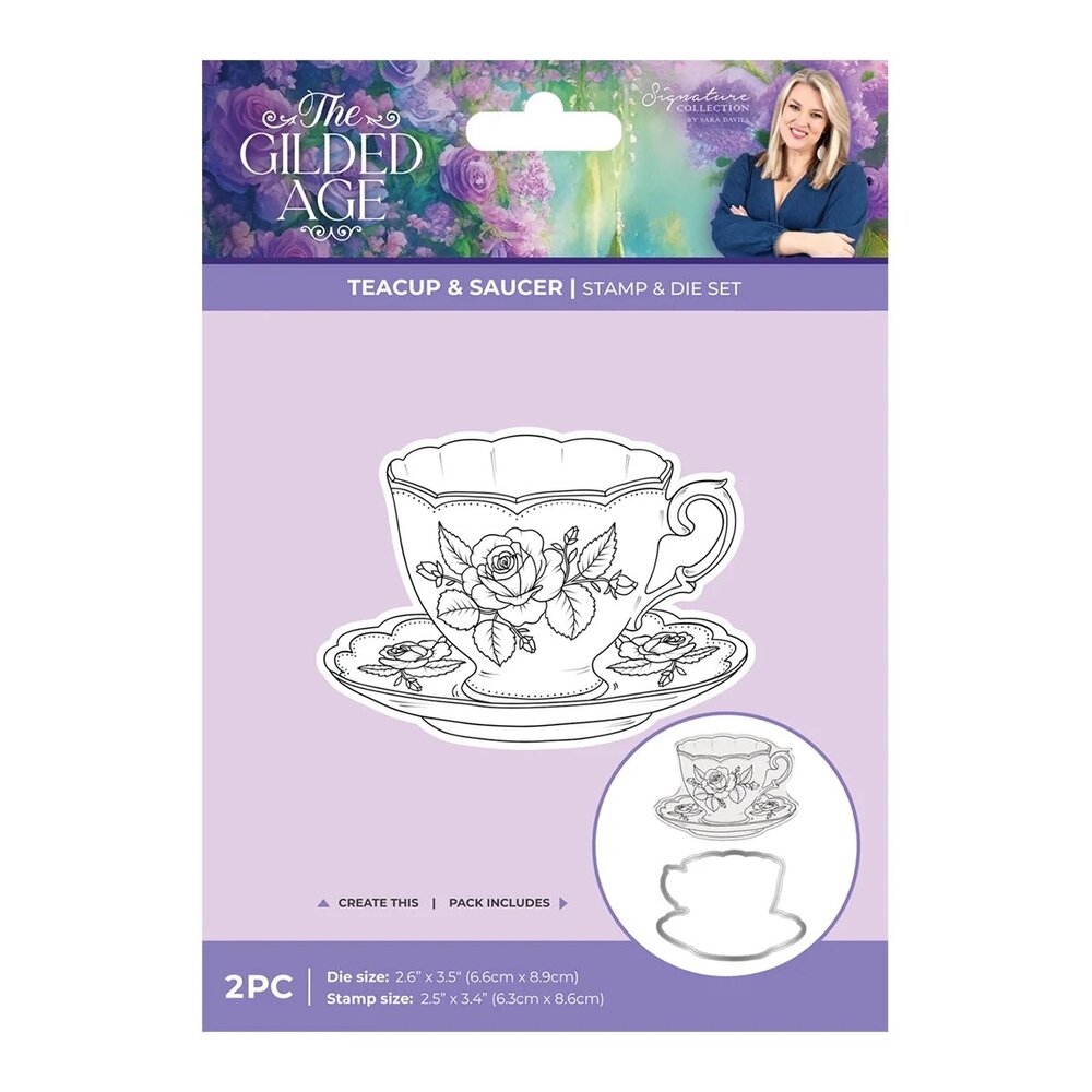 Crafter's Companion PRE-ORDER The Gilded Age Stamp & Die Teacup & Saucer (SS-TGA-STD-TSA) Crafter's Companion PRE-ORDER The Gilded Age Stamp & Die Teacup & Saucer (SS-TGA-STD-TSA)
