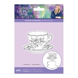 Crafter's Companion PRE-ORDER The Gilded Age Stamp & Die Teacup & Saucer (SS-TGA-STD-TSA)