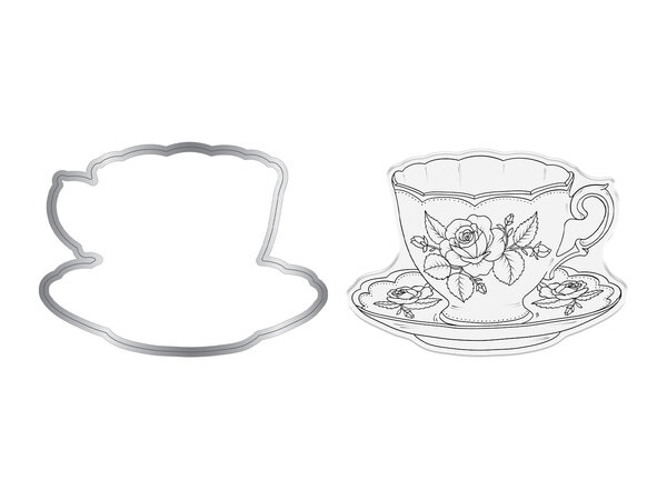 Crafter's Companion PRE-ORDER The Gilded Age Stamp & Die Teacup & Saucer (SS-TGA-STD-TSA) Crafter's Companion PRE-ORDER The Gilded Age Stamp & Die Teacup & Saucer (SS-TGA-STD-TSA)