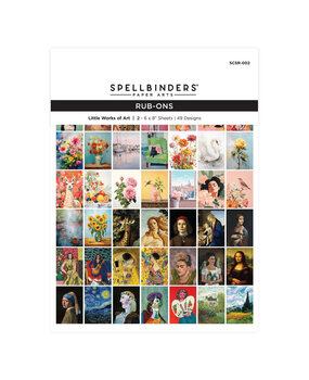 Spellbinders PRE-ORDER Rub-On Sheets Little Works of Art (SCSR-002)