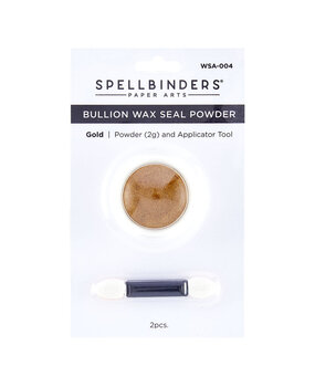 Spellbinders Clear Seal Maker Wax Seal Powder Gold Bullion (WSA-004) Spellbinders Clear Seal Maker Wax Seal Powder Gold Bullion (WSA-004)
