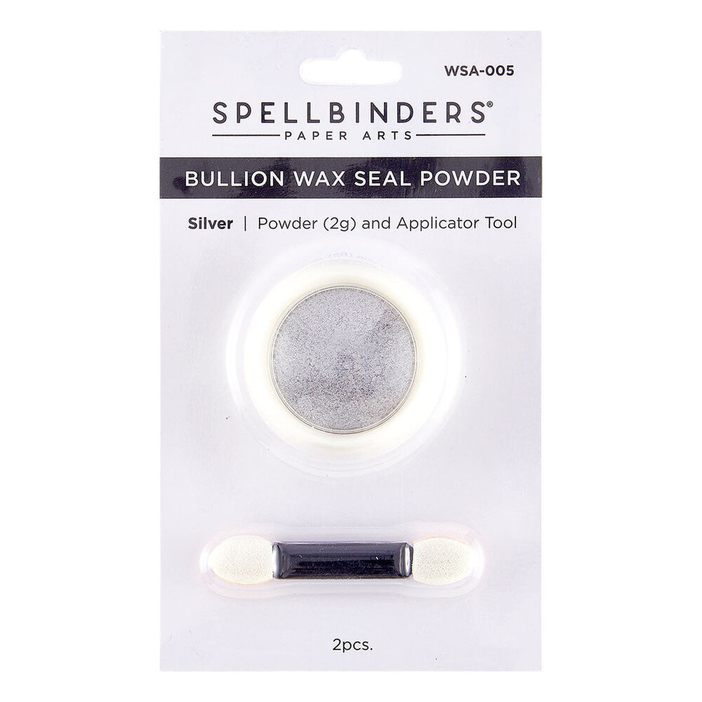 Spellbinders Clear Seal Maker Wax Seal Powder Silver Bullion (WSA-005) Spellbinders Clear Seal Maker Wax Seal Powder Silver Bullion (WSA-005)