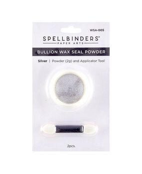 Spellbinders Clear Seal Maker Wax Seal Powder Silver Bullion (WSA-005) Spellbinders Clear Seal Maker Wax Seal Powder Silver Bullion (WSA-005)