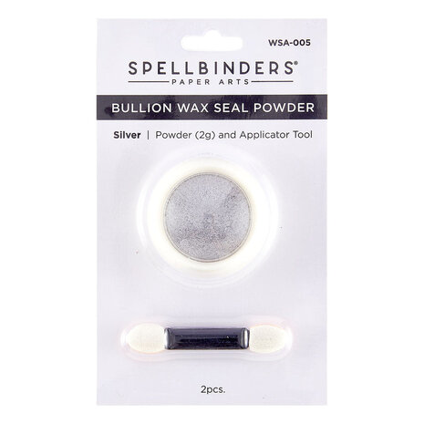 Spellbinders Clear Seal Maker Wax Seal Powder Silver Bullion (WSA-005) Spellbinders Clear Seal Maker Wax Seal Powder Silver Bullion (WSA-005)
