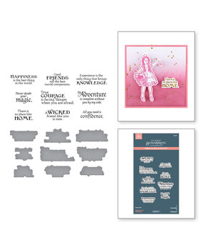 Spellbinders Wonder of Oz Sentiments Press Plate & Die Set (BP-331)