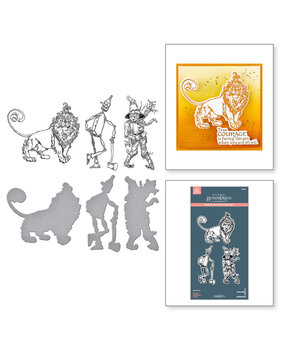 Spellbinders PRE-ORDER Wonder of Oz Tin Man, Scarecrow & Lion Press Plate & Die Set (BP-332)