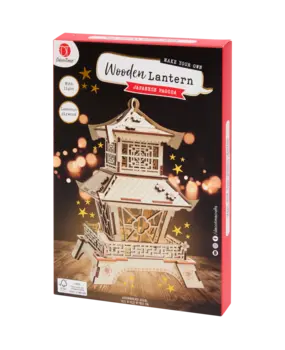 DécoTime DIY Wooden Lantern Japanese Pagoda (3210789)