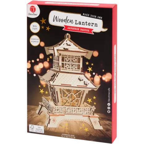 DécoTime DIY Wooden Lantern Japanese Pagoda (3210789) DécoTime DIY Wooden Lantern Japanese Pagoda (3210789)