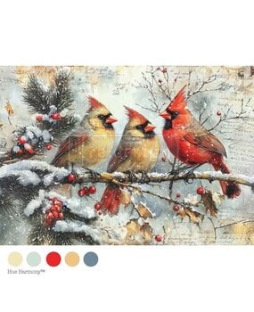 Re-Design Crimson Noel A4 Decoupage Fiber (678333)