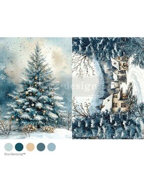 Re-Design Silent Night Sparkle A4 Decoupage Fiber (678470)