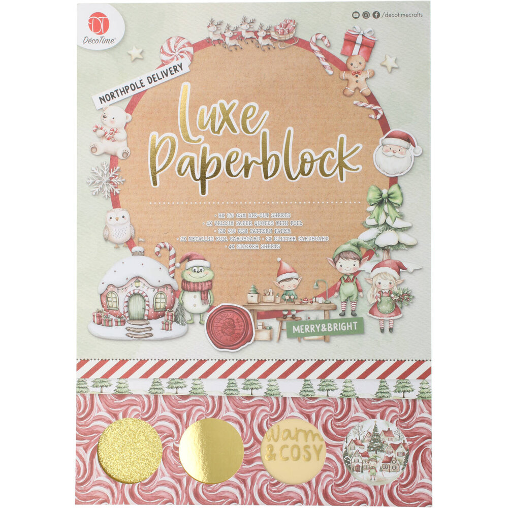 DécoTime Merry & Bright A4 Luxe Paperblock (3217457) DécoTime Merry & Bright A4 Luxe Paperblock (3217457)