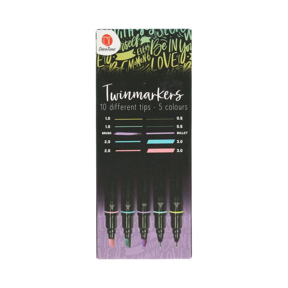 DécoTime 5 Calligraphy Twinmarkers Set 2 (3010773) DécoTime 5 Calligraphy Twinmarkers Set 2 (3010773)