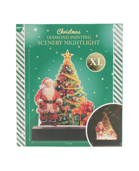 Craft Sensations Christmas Tree Diamond Painting Scenery Nightlight (3217277) Craft Sensations Christmas Tree Diamond Painting Scenery Nightlight (3217277)