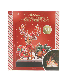 Craft Sensations Santa's Sleigh Diamond Painting Scenery Nightlight (3217277) Craft Sensations Santa's Sleigh Diamond Painting Scenery Nightlight (3217277)