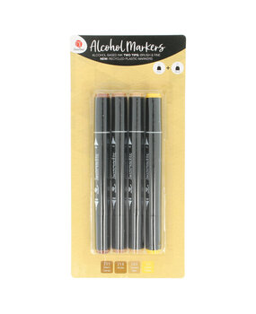 DécoTime 4 Alcohol Markers Lemon Yellow (3005417)