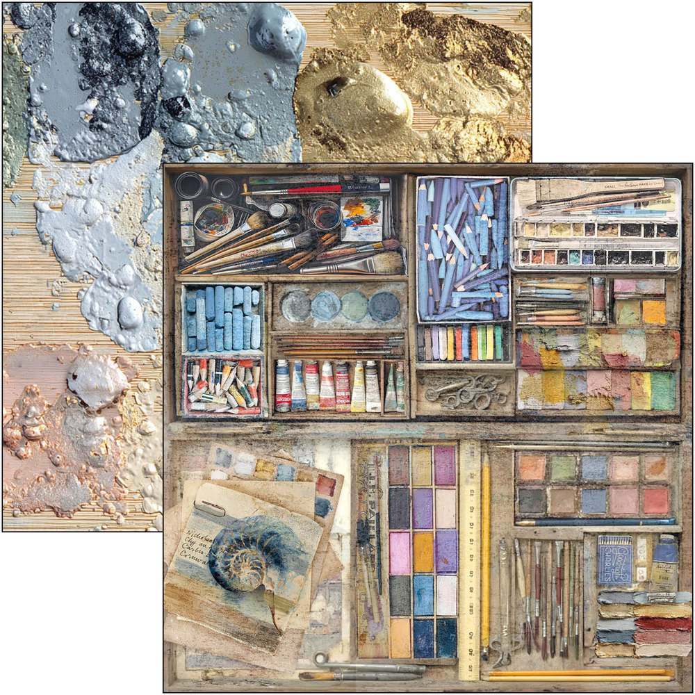 Ciao Bella Papercrafting An Artist Journey 12x12 Inch Patterns Pad (CBT092) Ciao Bella Papercrafting An Artist Journey 12x12 Inch Patterns Pad (CBT092)