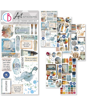 Ciao Bella Papercrafting An Artist Journey Art Stickers (CBI008) Ciao Bella Papercrafting An Artist Journey Art Stickers (CBI008)