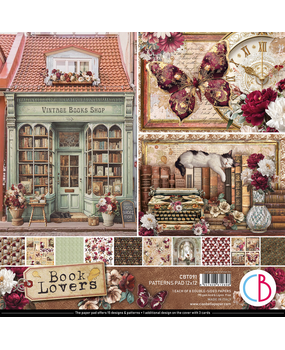Ciao Bella Papercrafting Book Lovers 12x12 Inch Patterns Pad (CBT091)