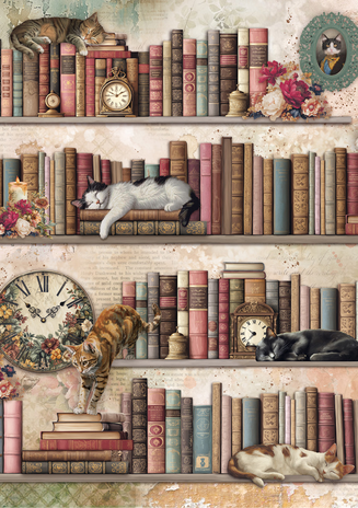 Ciao Bella Papercrafting Book Lovers A5 Mixed Rice Papers (CBRS026)
