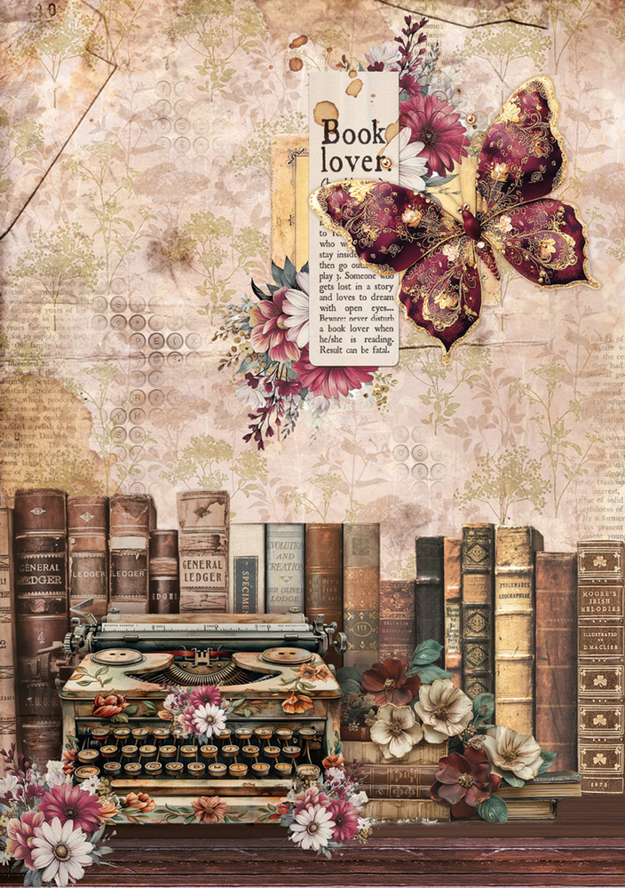 Ciao Bella Papercrafting Book Lovers A5 Mixed Rice Papers (CBRS026)