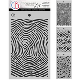 Ciao Bella Papercrafting The Last Mystery 5x8 Inch Stencil Mix Triple Layer Set (MSX006)