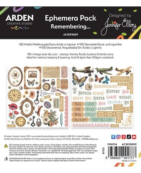Arden Creative Studio Remembering... Ephemera Pack (ACSEP0009) Arden Creative Studio Remembering... Ephemera Pack (ACSEP0009)