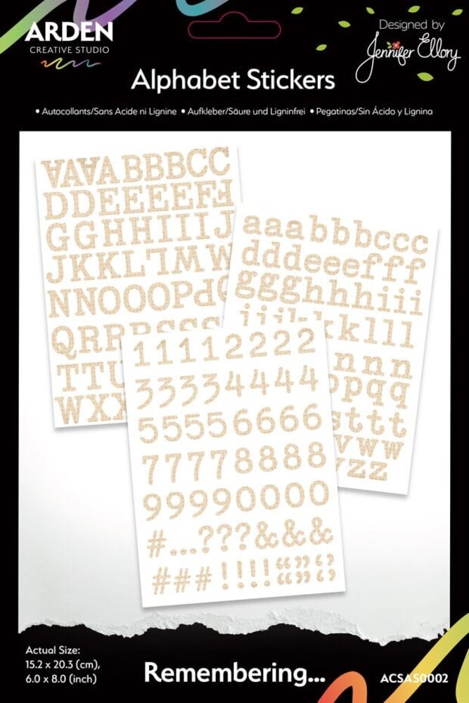 Arden Creative Studio Laurel Grove StickeRemembering... Alphabet Stickers (ACSAS0002)r Book (ACSSB0001) - Copy Arden Creative Studio Laurel Grove StickeRemembering... Alphabet Stickers (ACSAS0002)r Book (ACSSB0001) - Copy