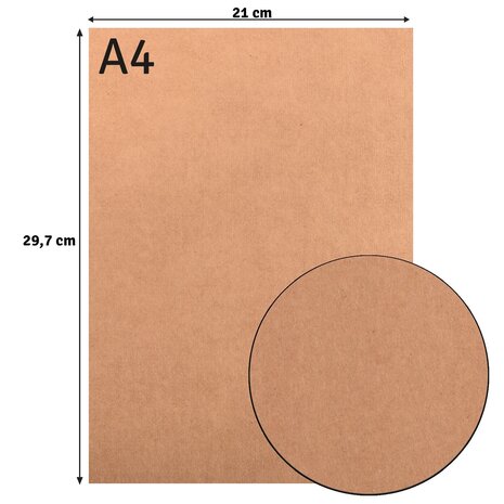 Vaessen Creative Smooth Kraft Paper A4 (100pcs) (2920-0104) Vaessen Creative Smooth Kraft Paper A4 (100pcs) (2920-0104)
