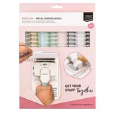Vaessen Creative Bind Easy Metal Binding Wires Rainbow Mix (16mm) (2021-406)