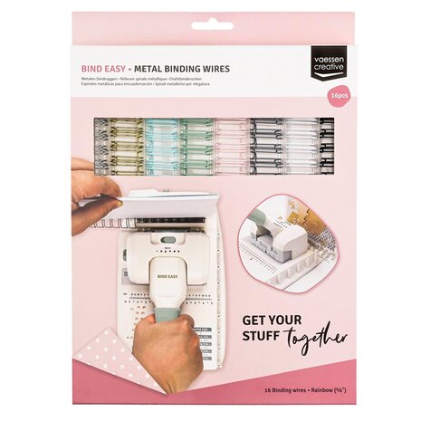 Vaessen Creative Bind Easy Metal Binding Wires Rainbow Mix (16mm) (2021-406) Vaessen Creative Bind Easy Metal Binding Wires Rainbow Mix (16mm) (2021-406)